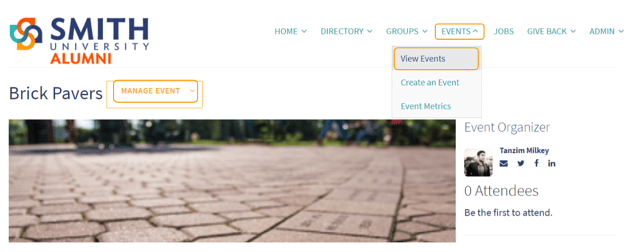 Manage Events