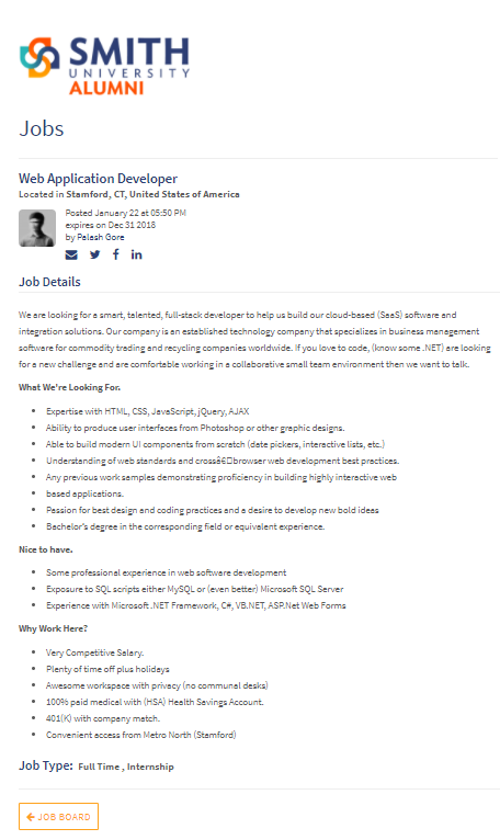 See a Sample Job Posting