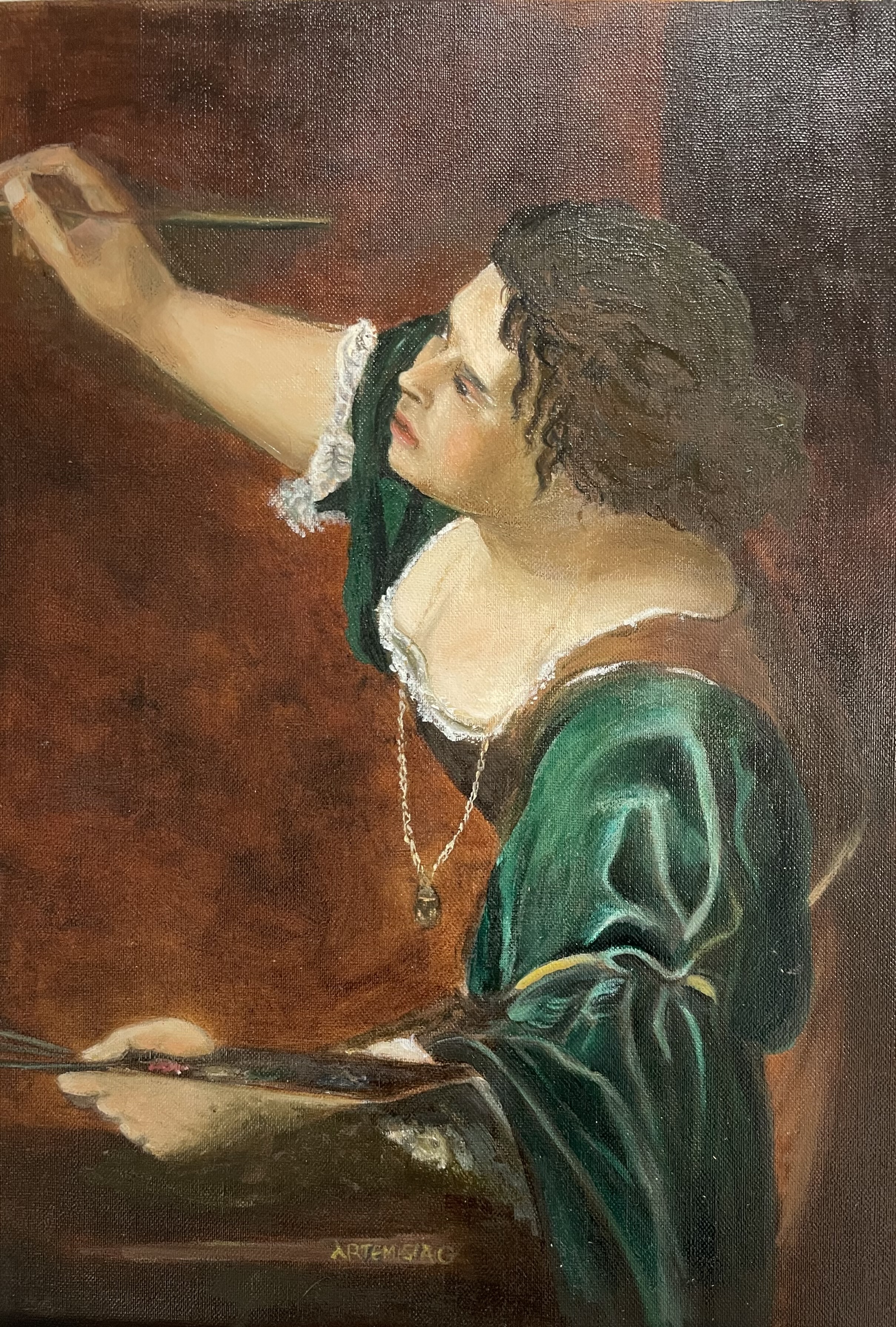 Copy of Self-Portrait as the Allegory of Painting