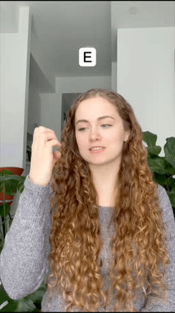 ASL handshape for the letter E