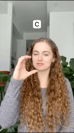 ASL handshape for the letter C