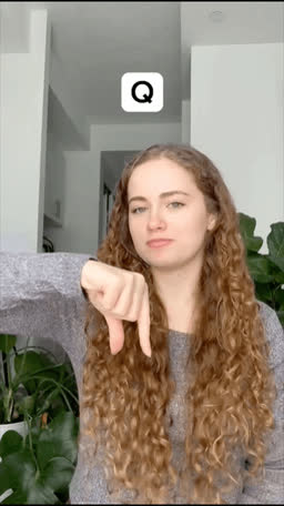 ASL handshape for the letter Q