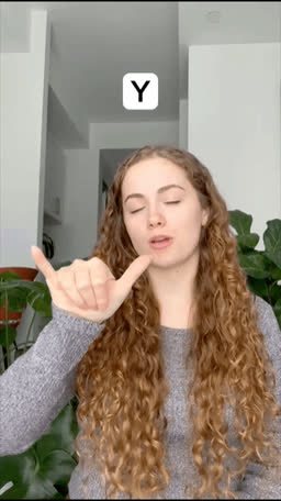 ASL handshape for the letter Y