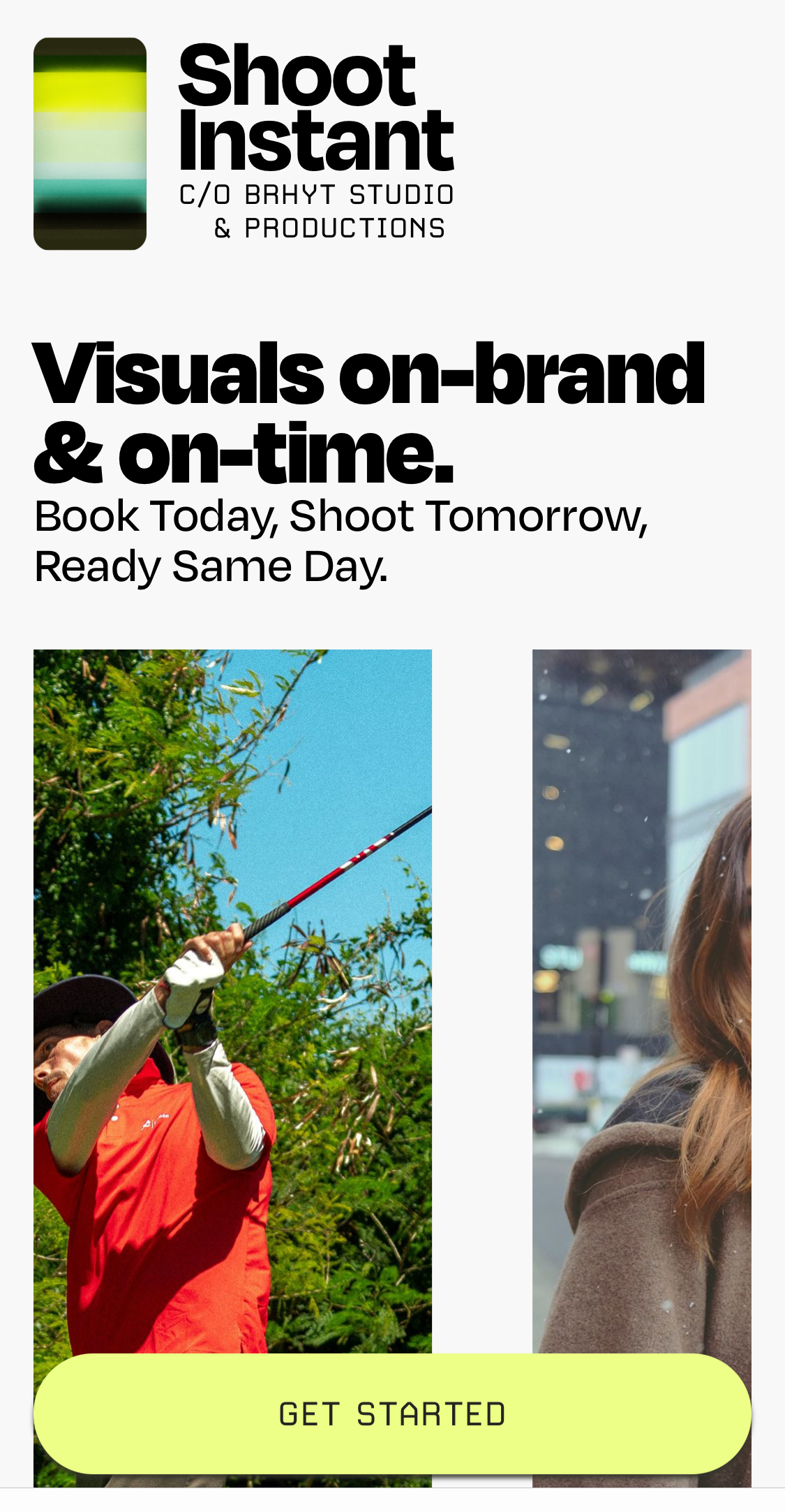 Shoot Instant Graphic Advert