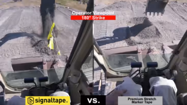 Video Thumbnail - Signaltape® vs. Premium Stretch Warning Tape - Operator Perspective