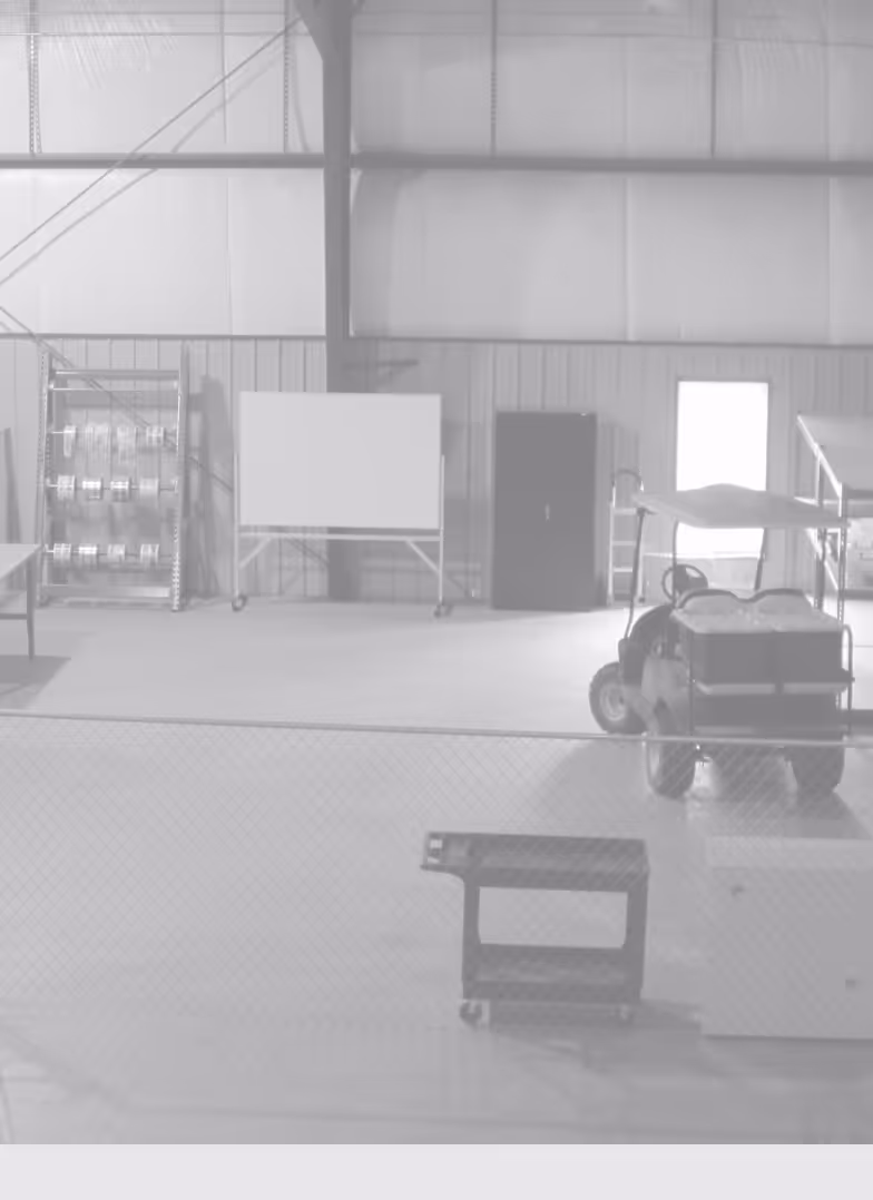 Manufacturing space in Arvonia, Virginia.