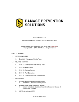 Preview image of 3-Part CSI Specification for Tracetape® Detectable Marking Tape