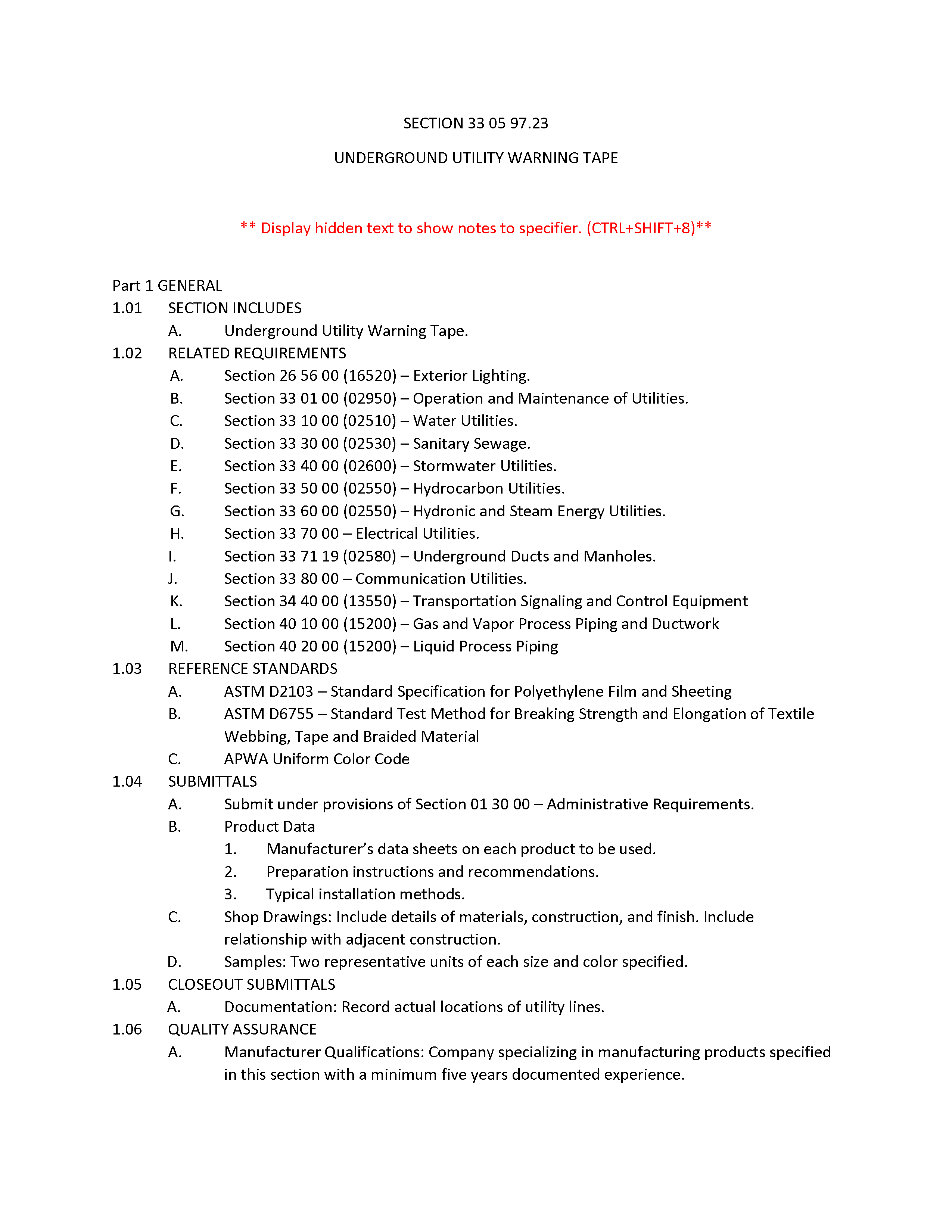 Image of page one, please download document, button is located below