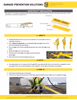 Boretrace® Detectable Marking Tape - Installation Instructions