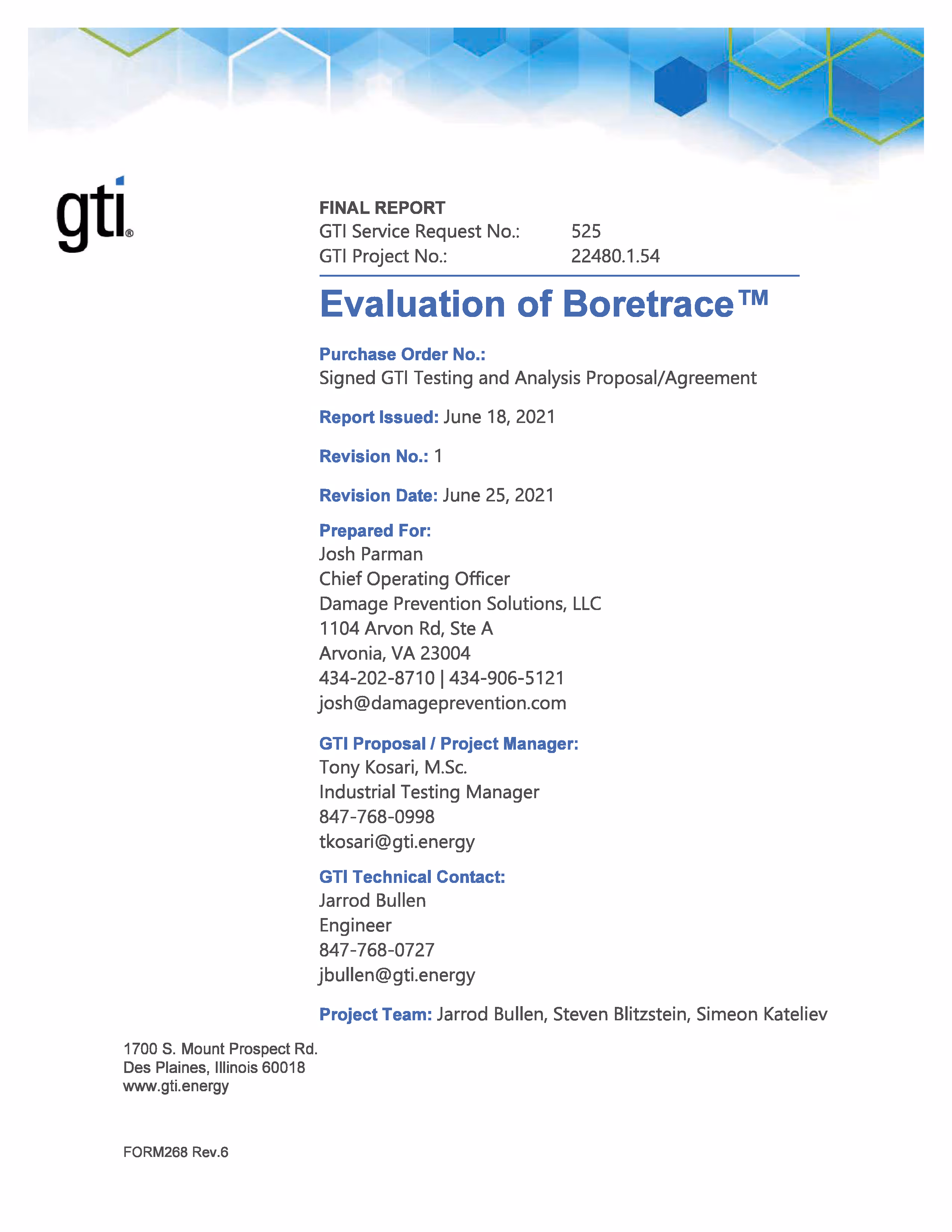 Image of page one, please download document, button is located below