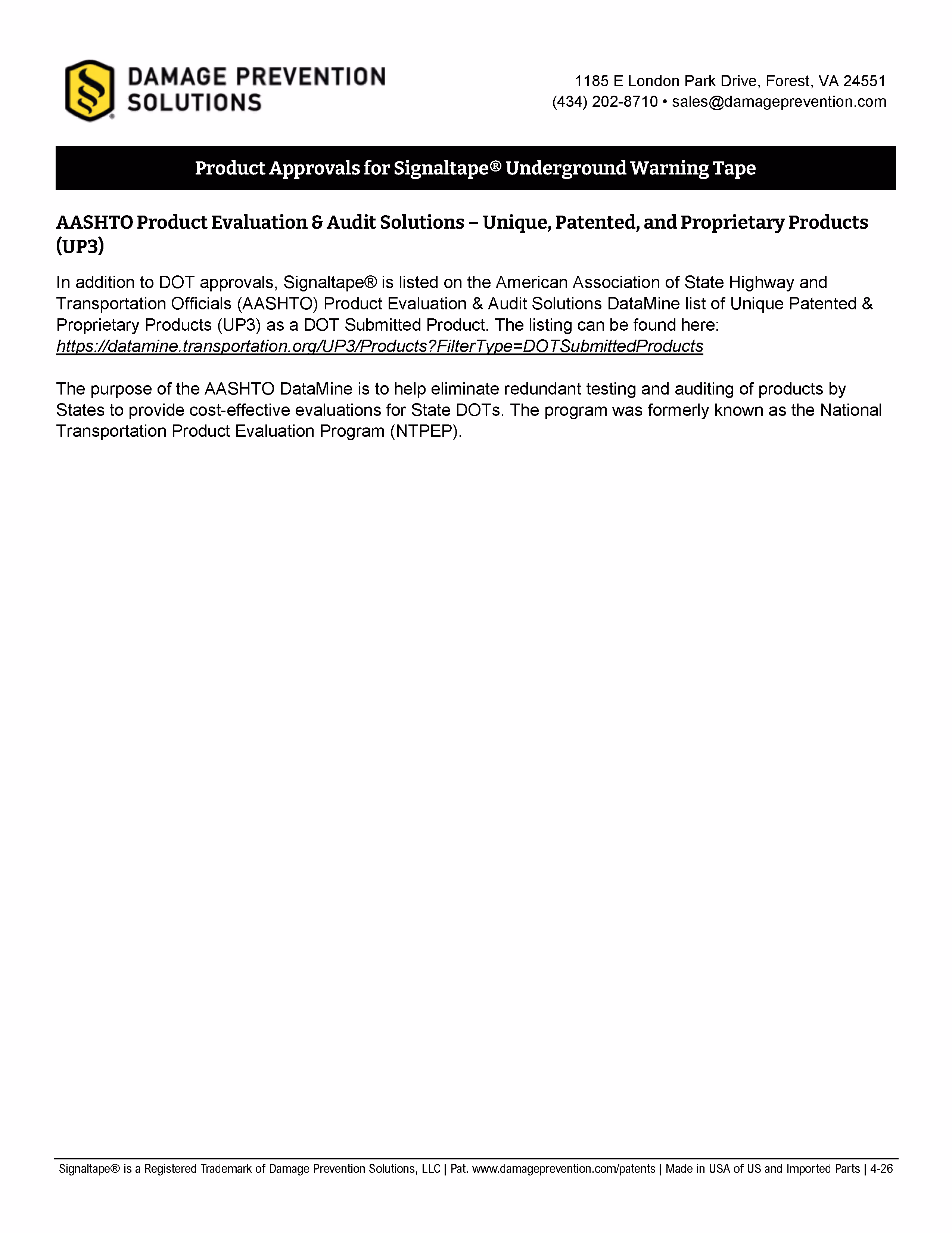 Image of page three, please download document, button is located below
