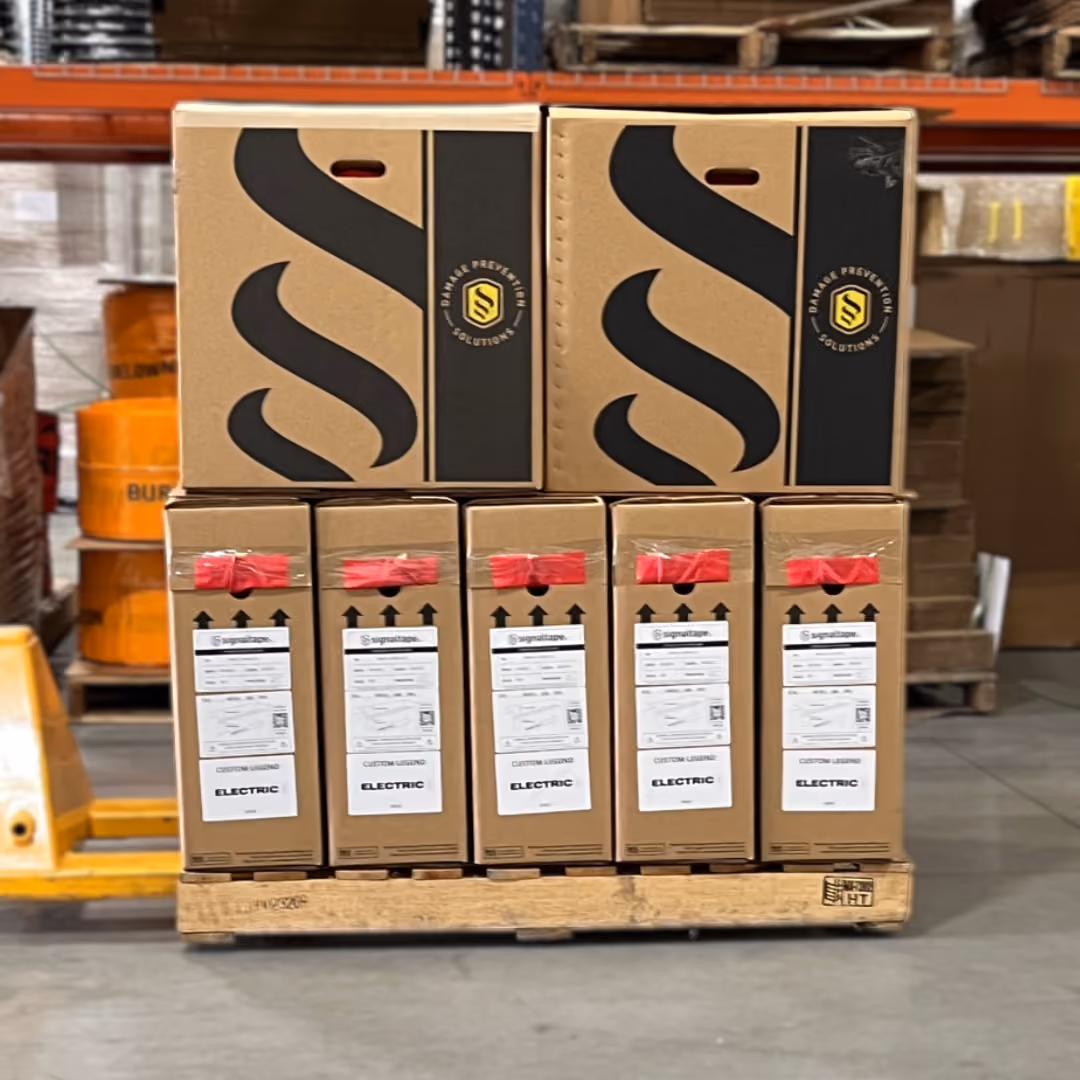 Picture of upgraded packaging with Damage Prevention Solutions branding