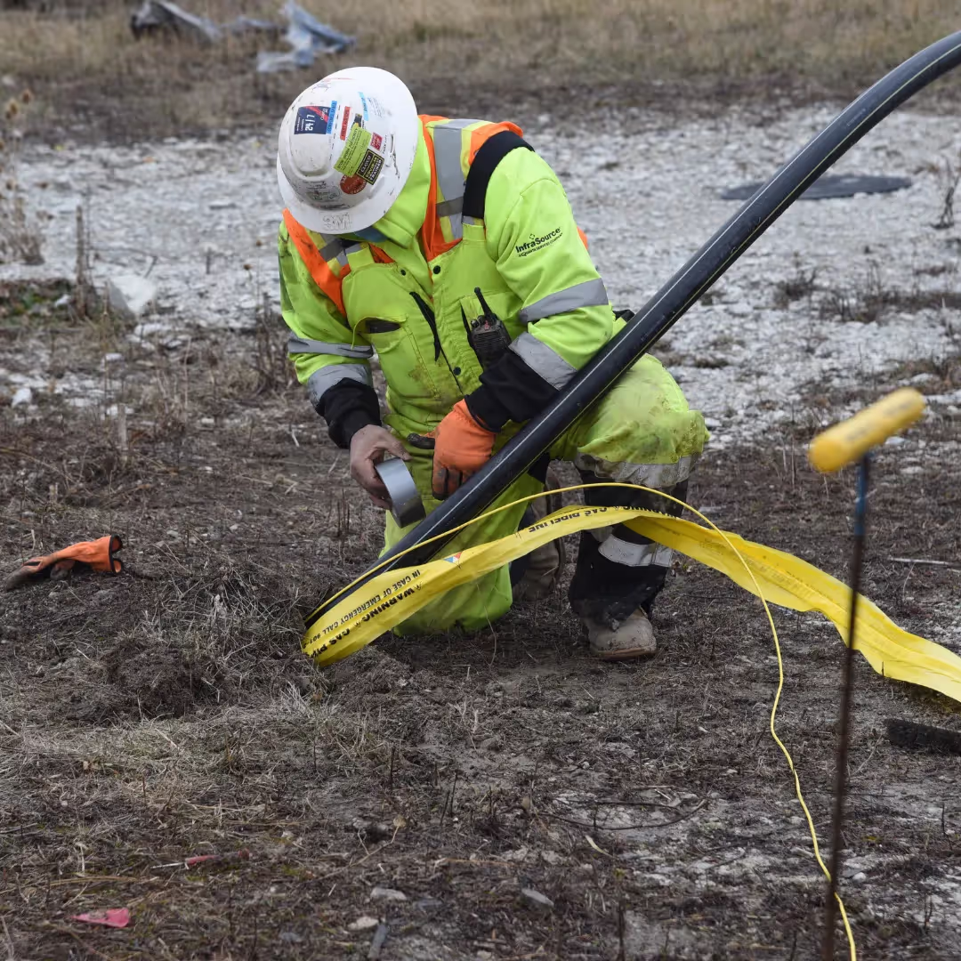 Boretrace® Detectable Marking Tape is a practical way of providing identification material with bored underground utilities.