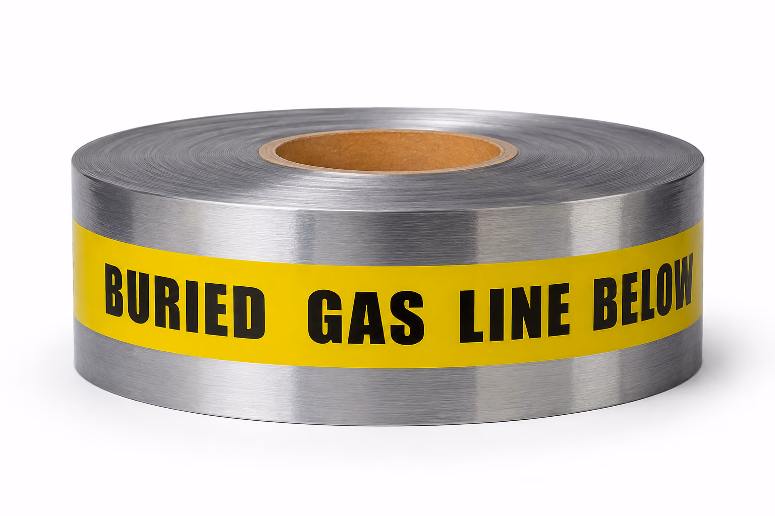 Foil based detectable tape depiction