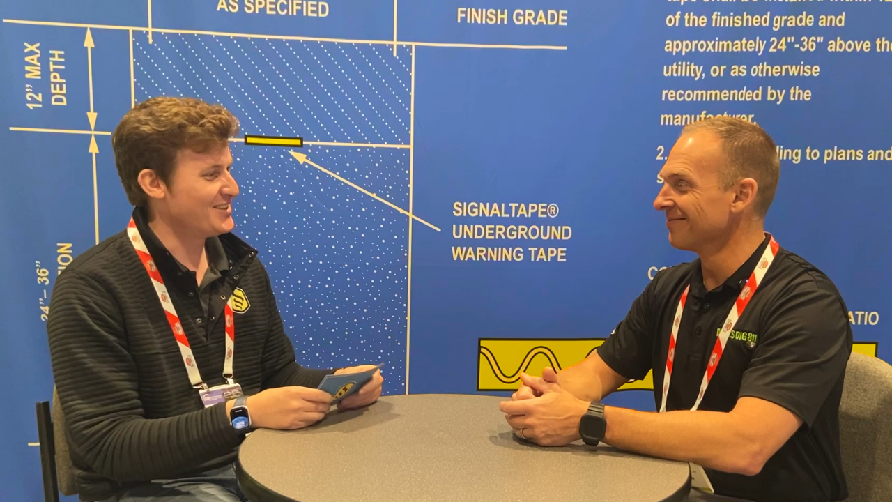 Picture of Henry Brophy (Damage Prevention Solutions) interviewing Nick Bonstell (MISS DIG 811)