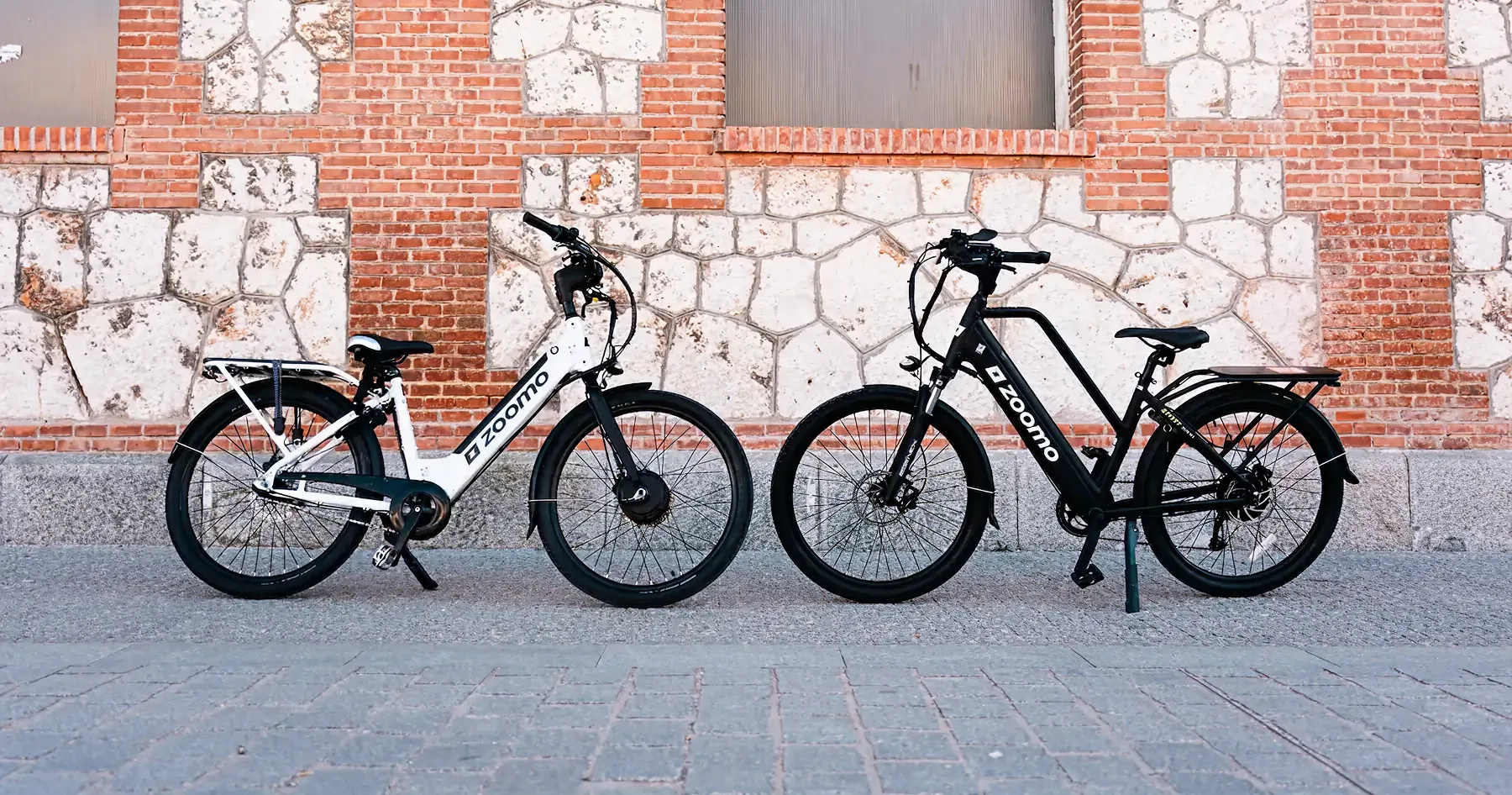 Zoomo delivery e-bikes lined up in the store