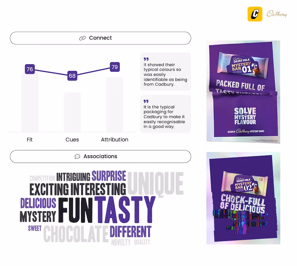 Cadbury Mystery Flavor Bars - Innovation Testing - Connect