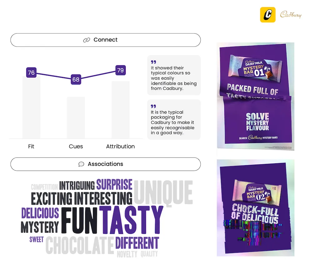 Cadbury Mystery Flavor Bars - Innovation Testing - Connect