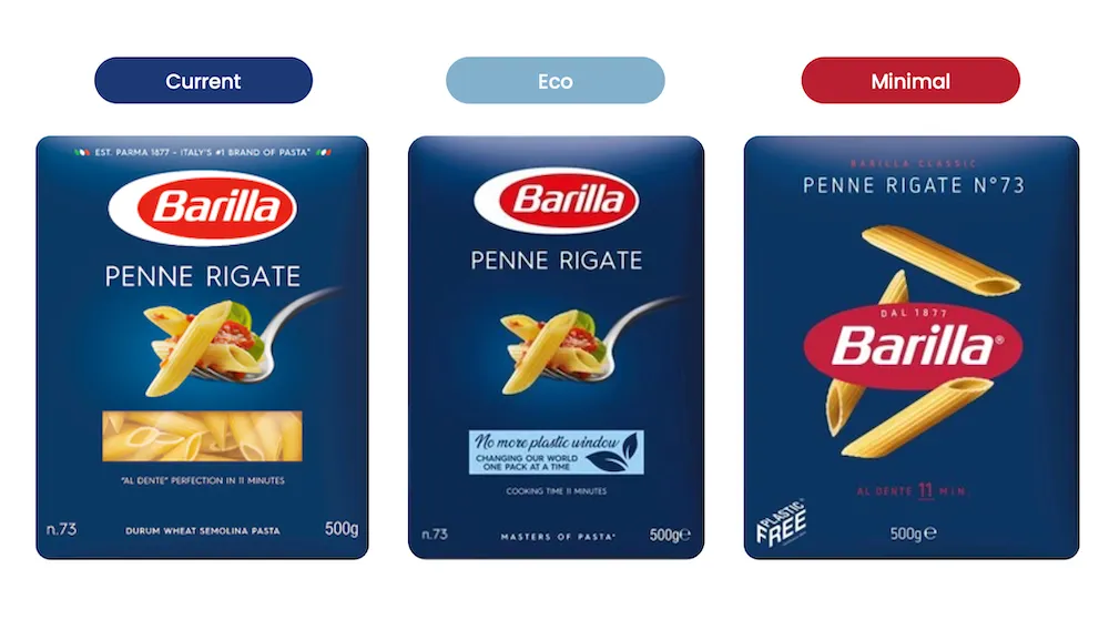 Barilla Pasta Packaging Testing - Market Research - Cubery