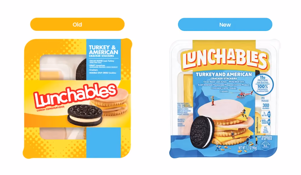 Packaging Testing - Lunchables - New and Old Design
