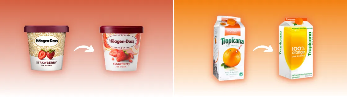 Packaging Effectiveness Playbook - Emotion - Haagen Dazs and Tropicana
