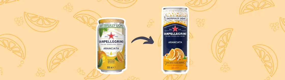 Sanpellegrino packaging refresh removing the foil lid
