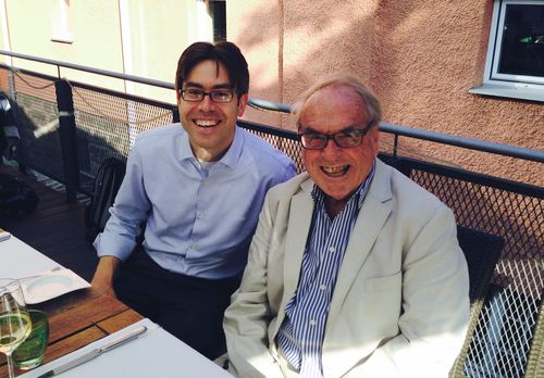 Jürgen Moltmann with Matt Croasmun of the Yale Center for Faith & Culture