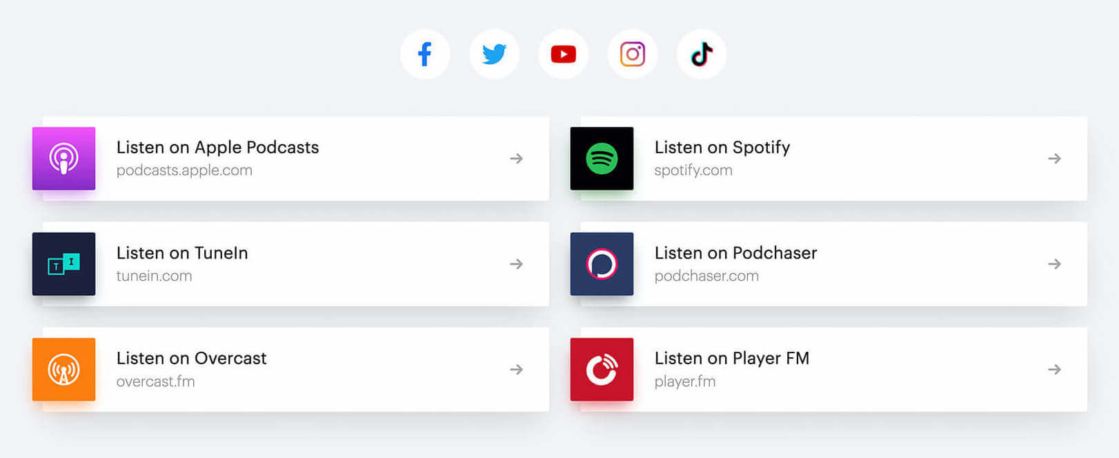 solo.to podcast link examples