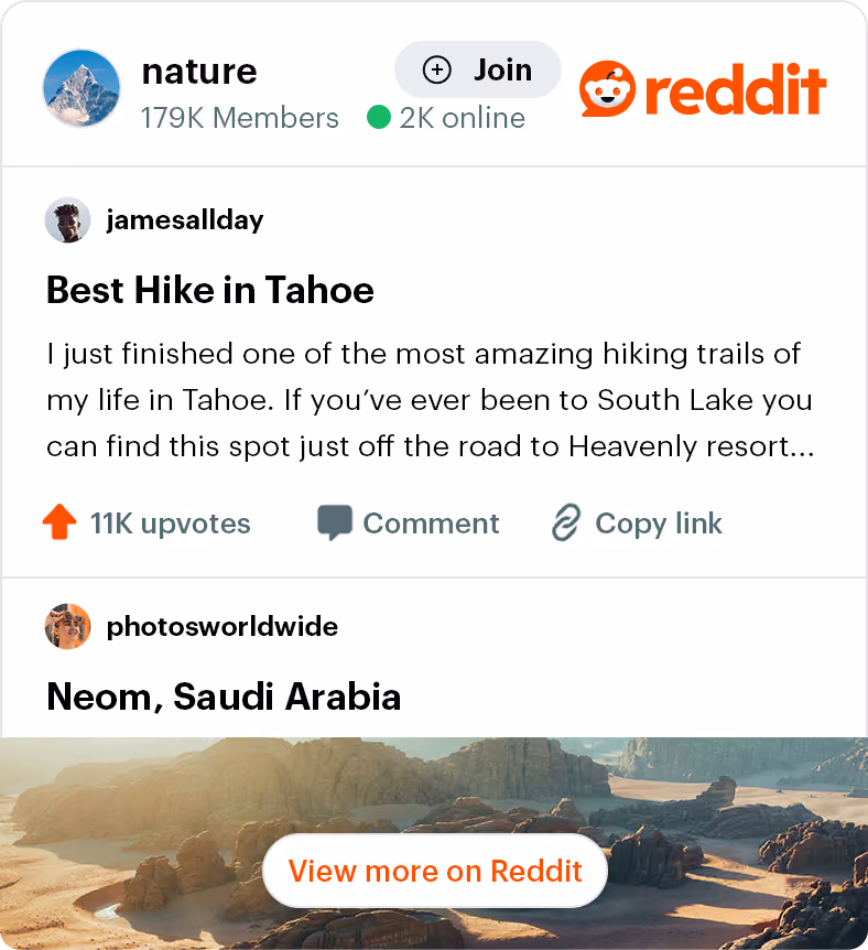 Subreddits