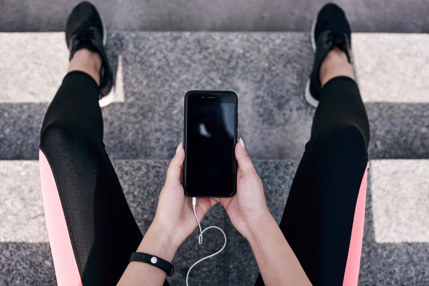 Runner using an app