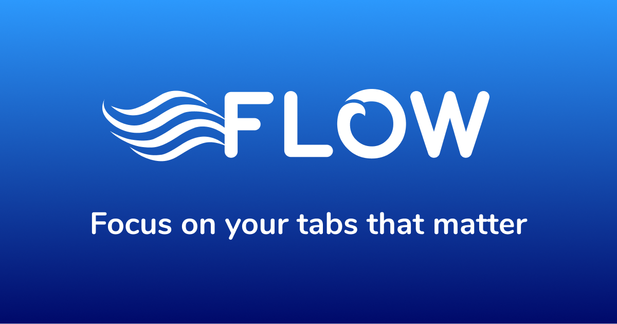 Flow Tab Manager Focus on your tabs that matter logo