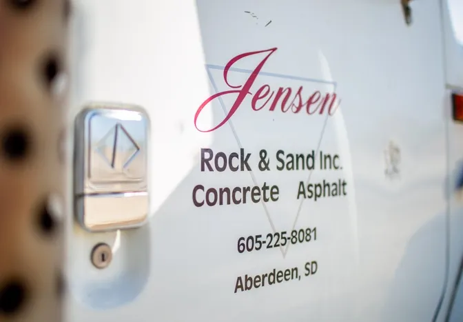 Jensen cement truck door decal