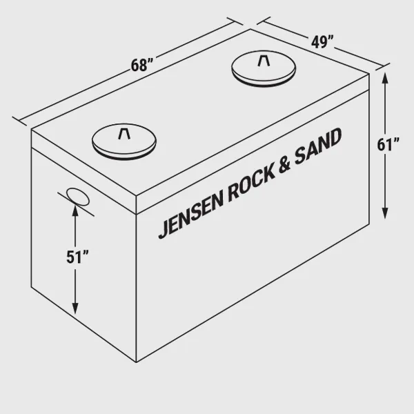 500 gallon septic tank/lift station diagram