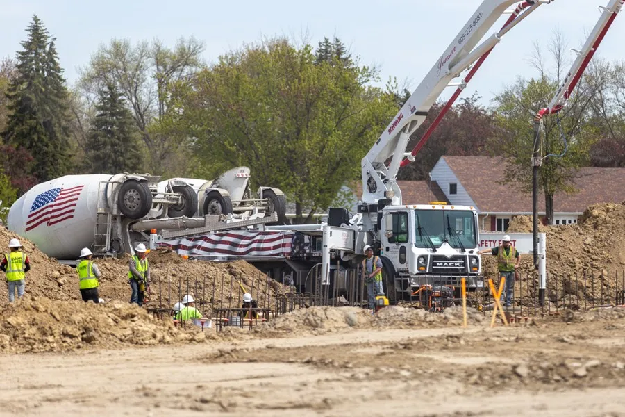 Pump truck at Northern State University