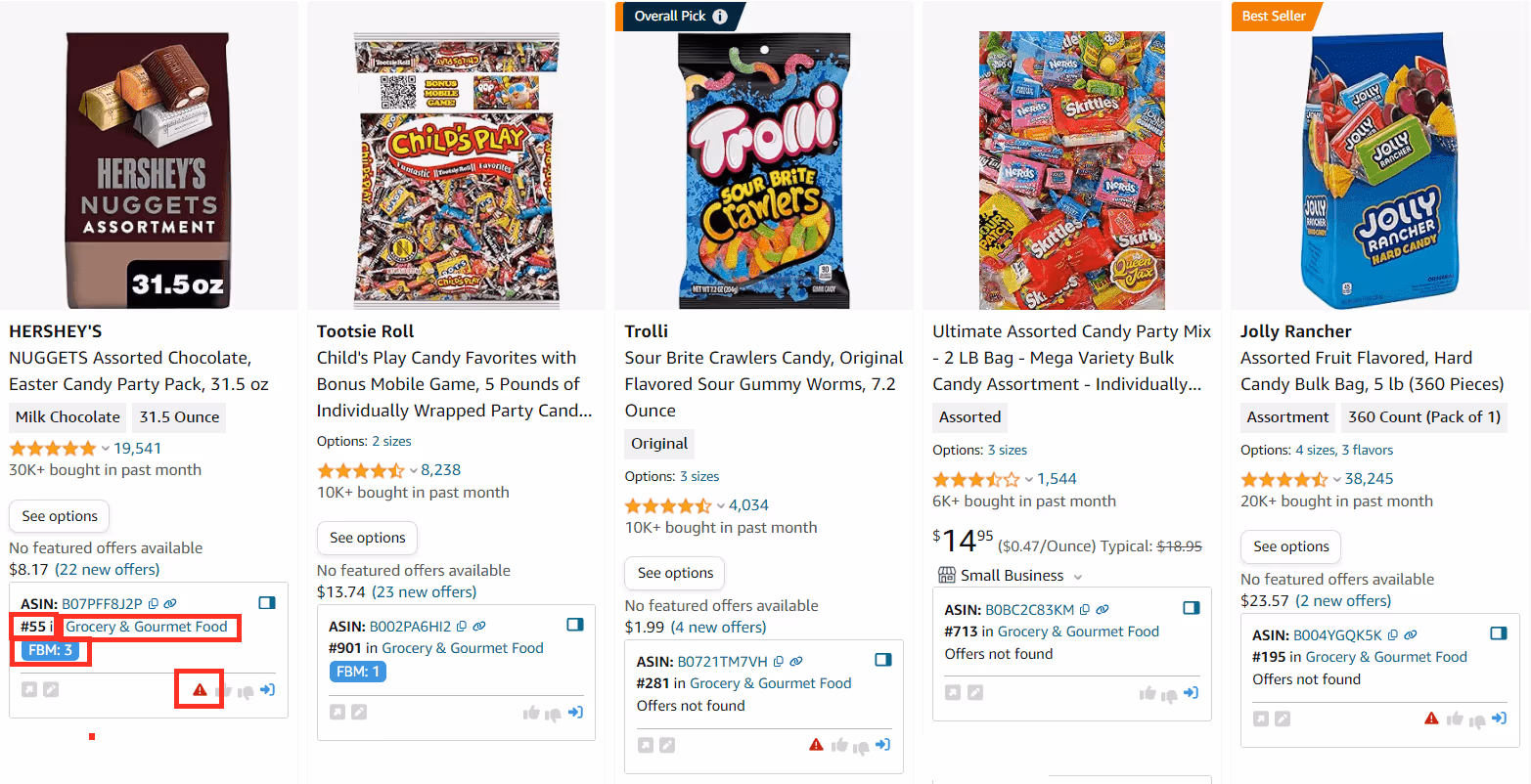 Quick View use cases. Research product details on Amazon search pages. Identify how well the product sells. Instantly check FBA and FBM competitor offers. Find out product restrictions and eligibility to sell on Amazon. Avoid products with alerts and flags