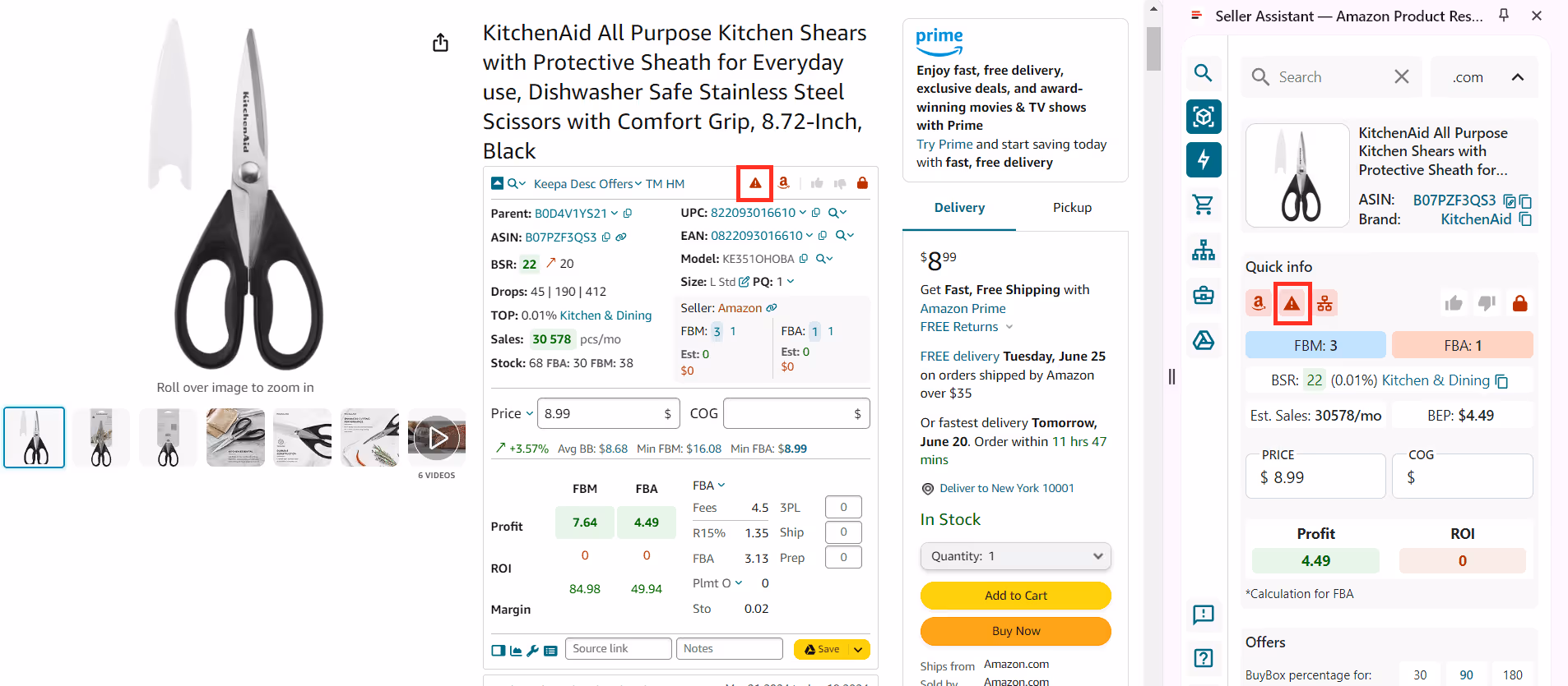 Stay updated on product risks with IP Alert Extension by Seller Assistant
