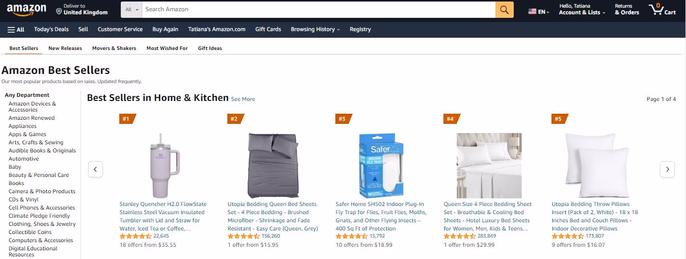 Amazon Best Sellers