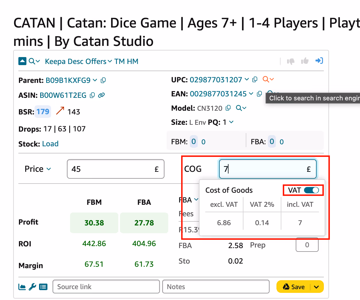 Seller Assistant supports VAT calculation