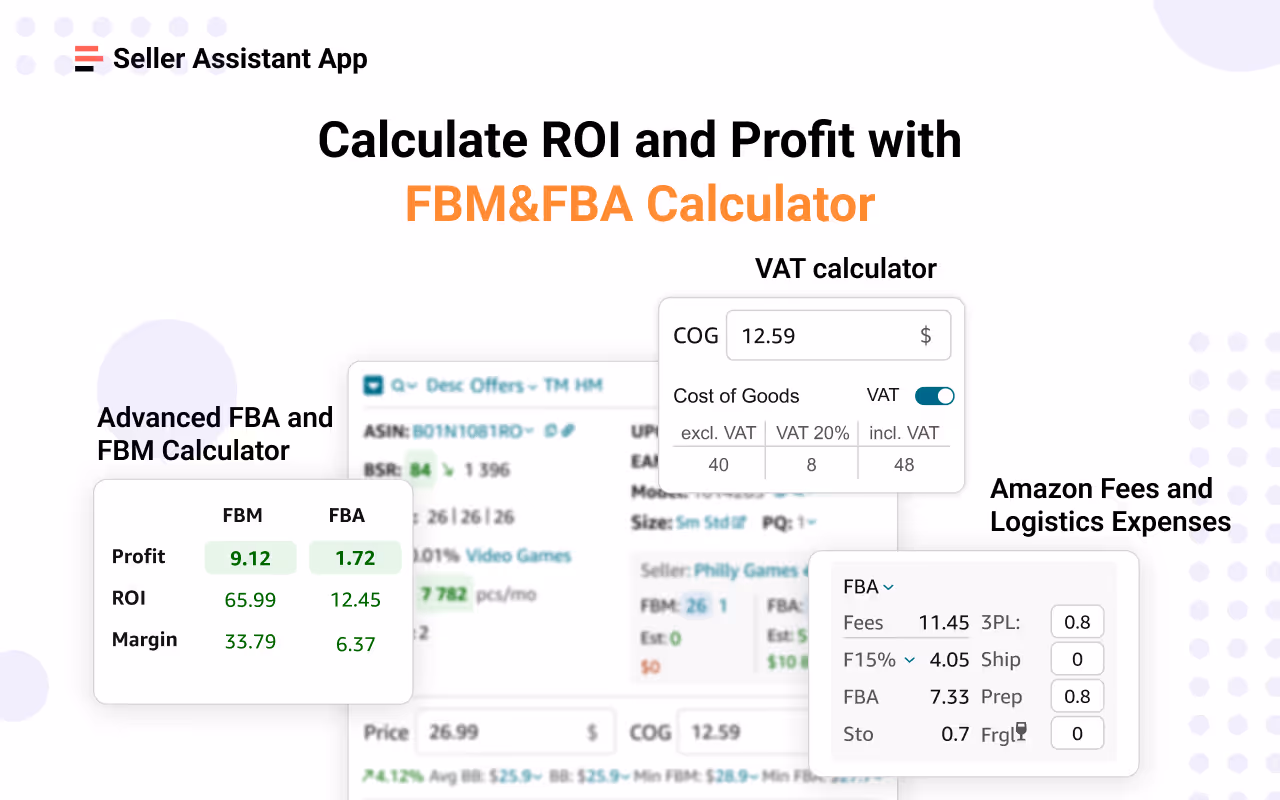 Seller Assistant AppCalculadora FBA&FBM