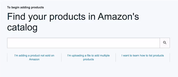Finding your products in Amazon’s catalog