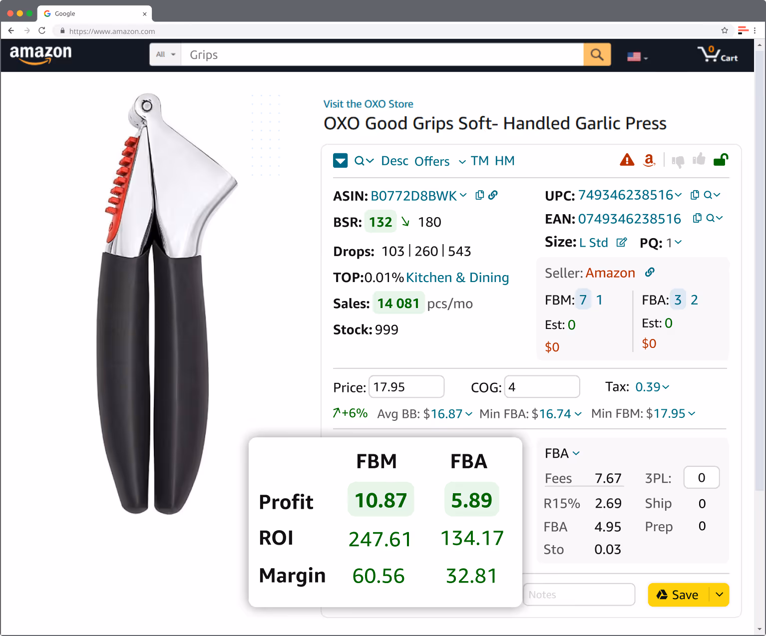 Seller Assistant Аpp’s Калькулятор FBM&FBA
