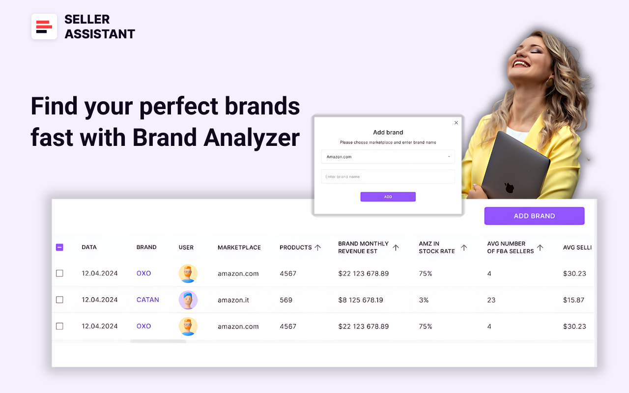 Seller Assistant’s Brand Analyzer