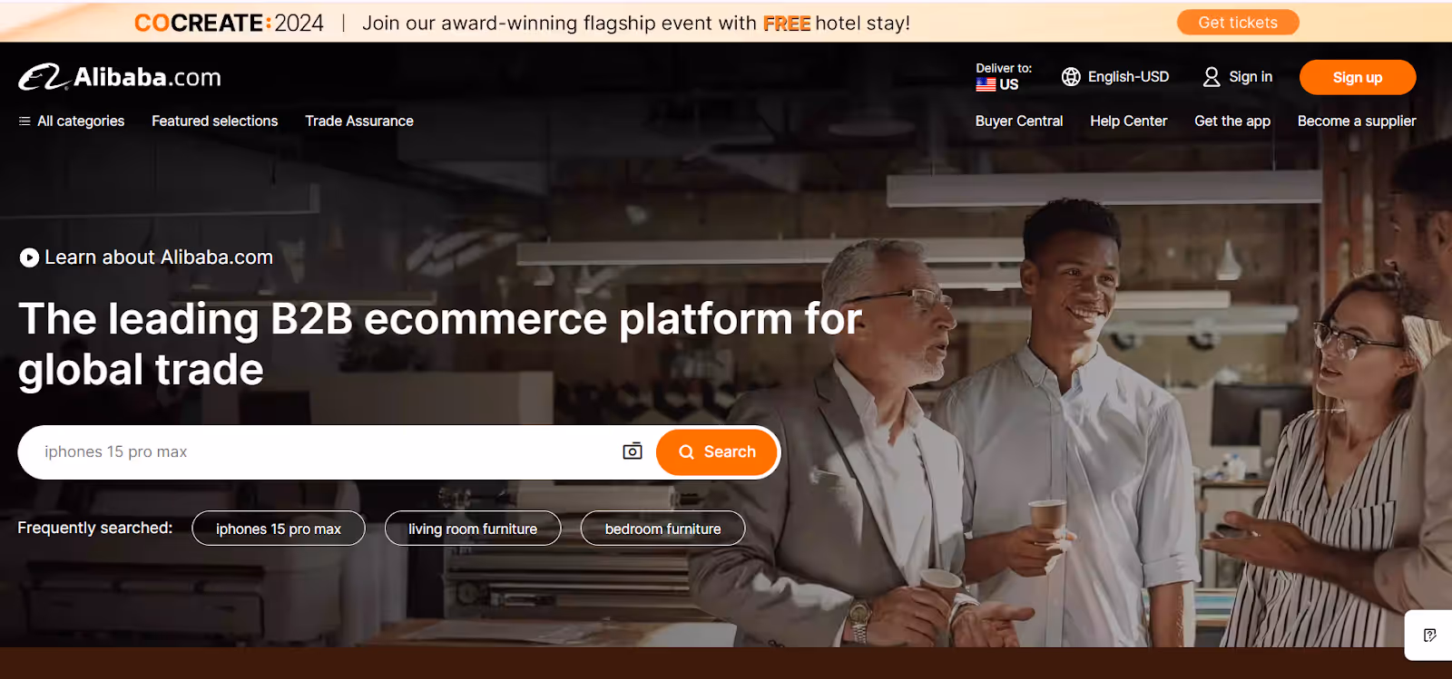 Alibaba website