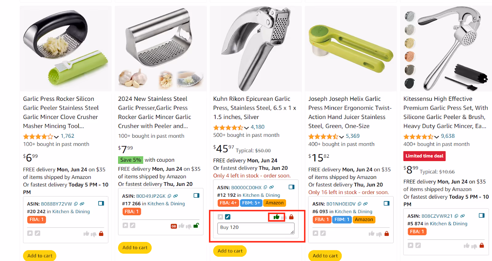 Add supplier links and notes