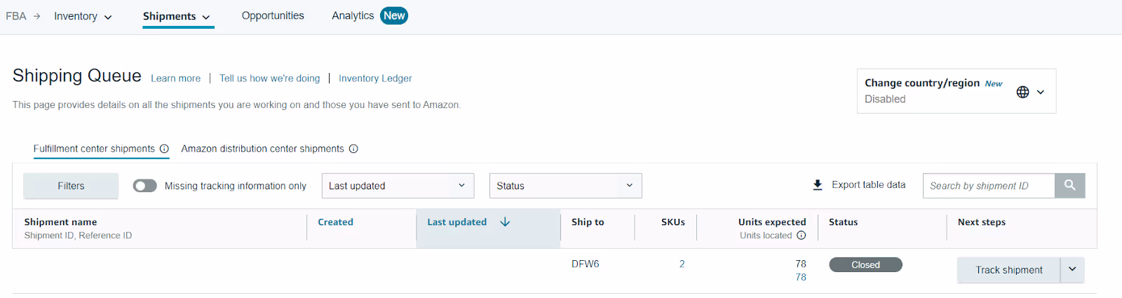 Shipping Queue