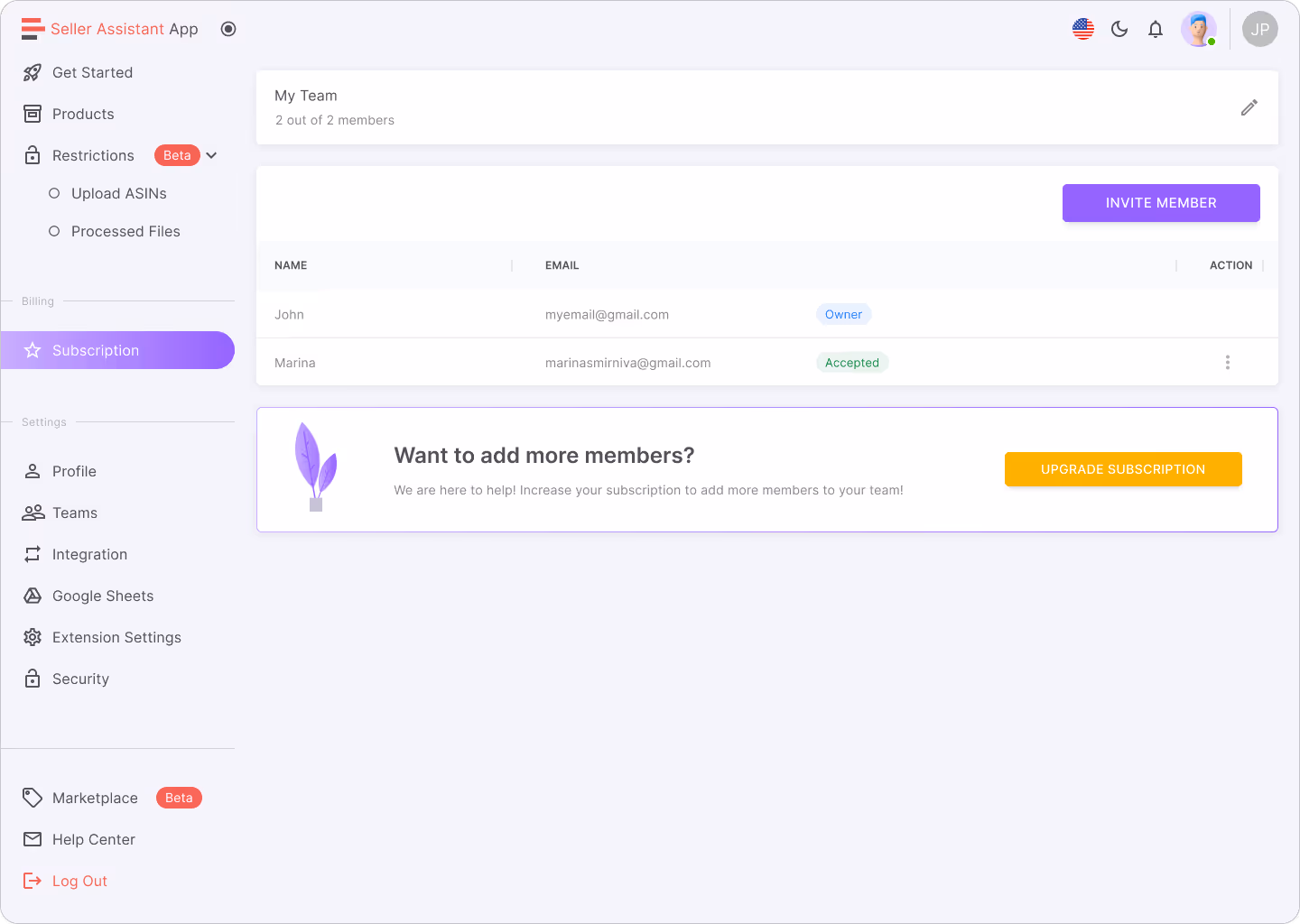 Virtual Assistant Account