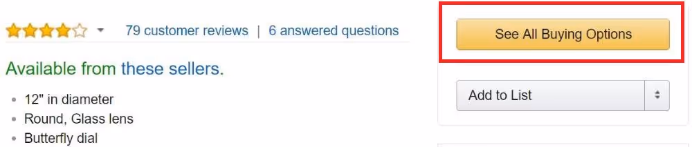 Buy Box suppression means that the "Add to Cart" button is replaced by "See All Buying Options"