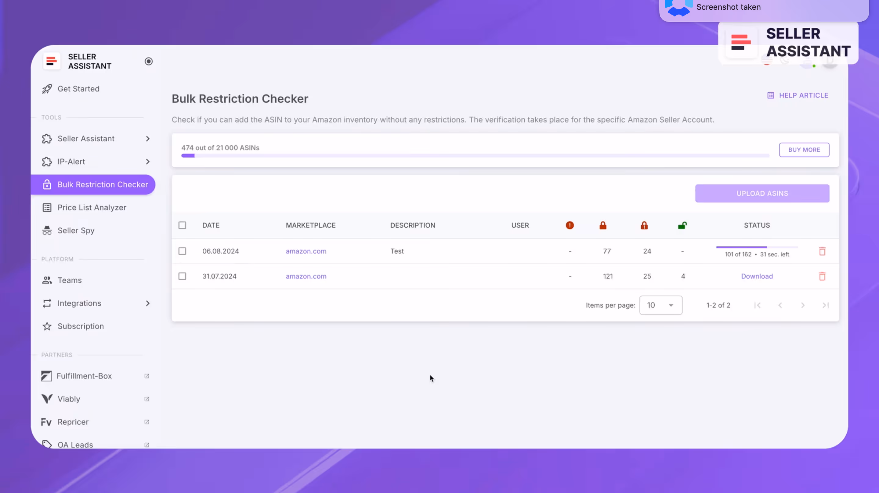 Bulk Restriction Checker