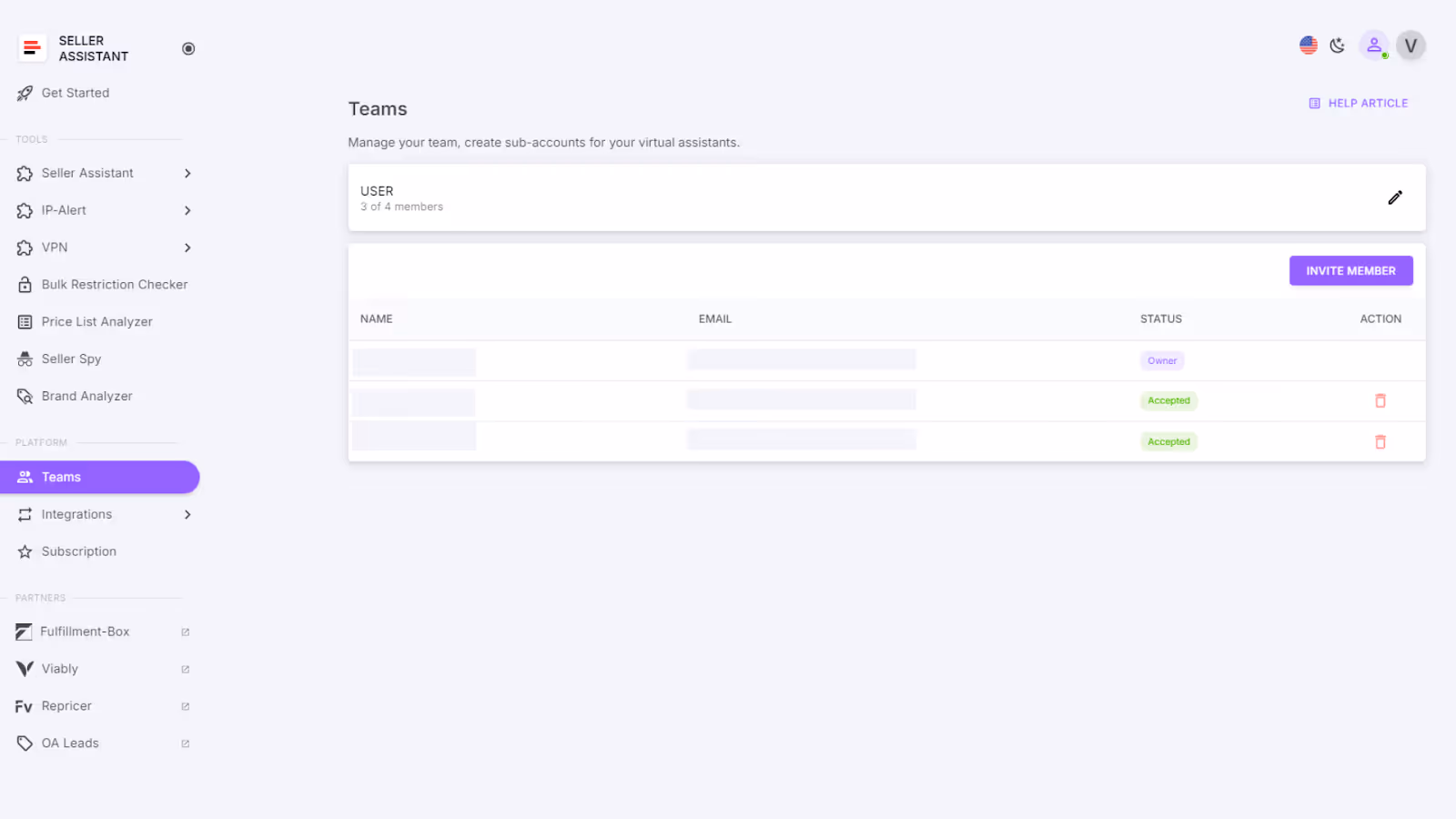 Virtual Assistant Account