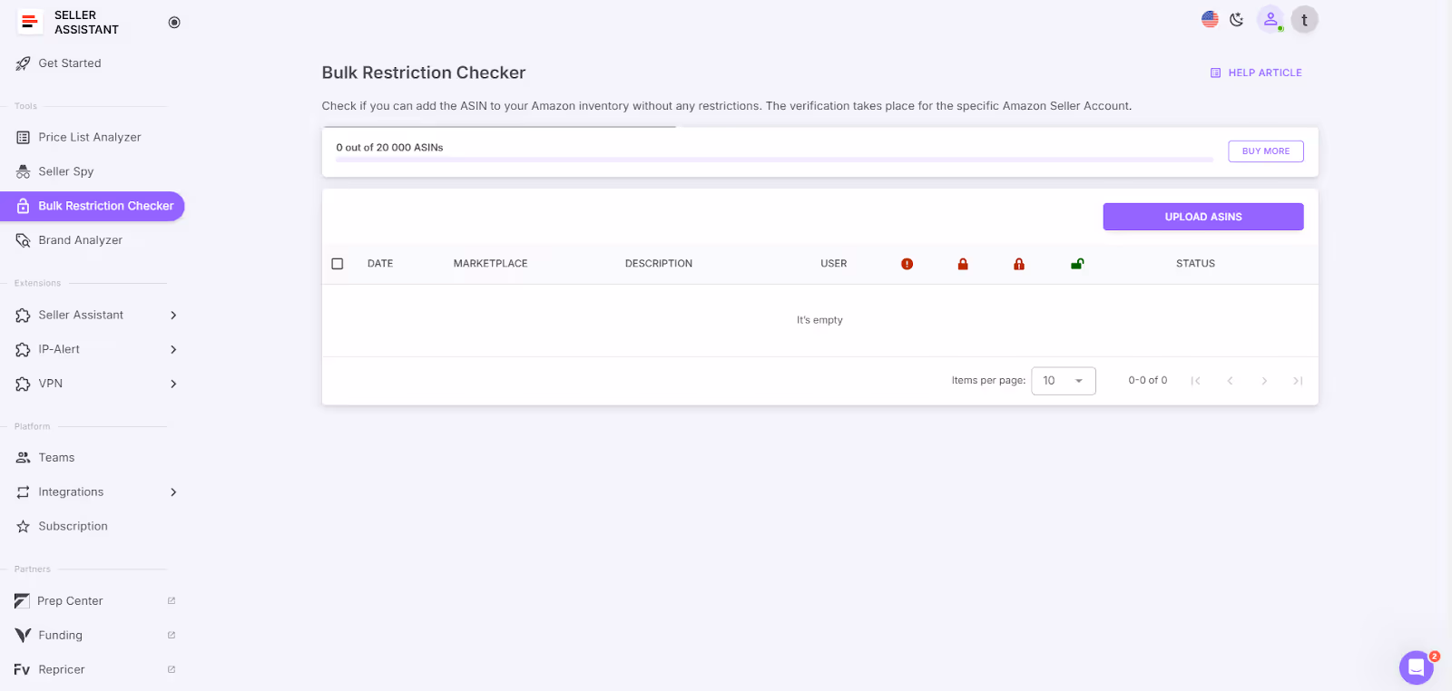 Bulk Restriction Checker